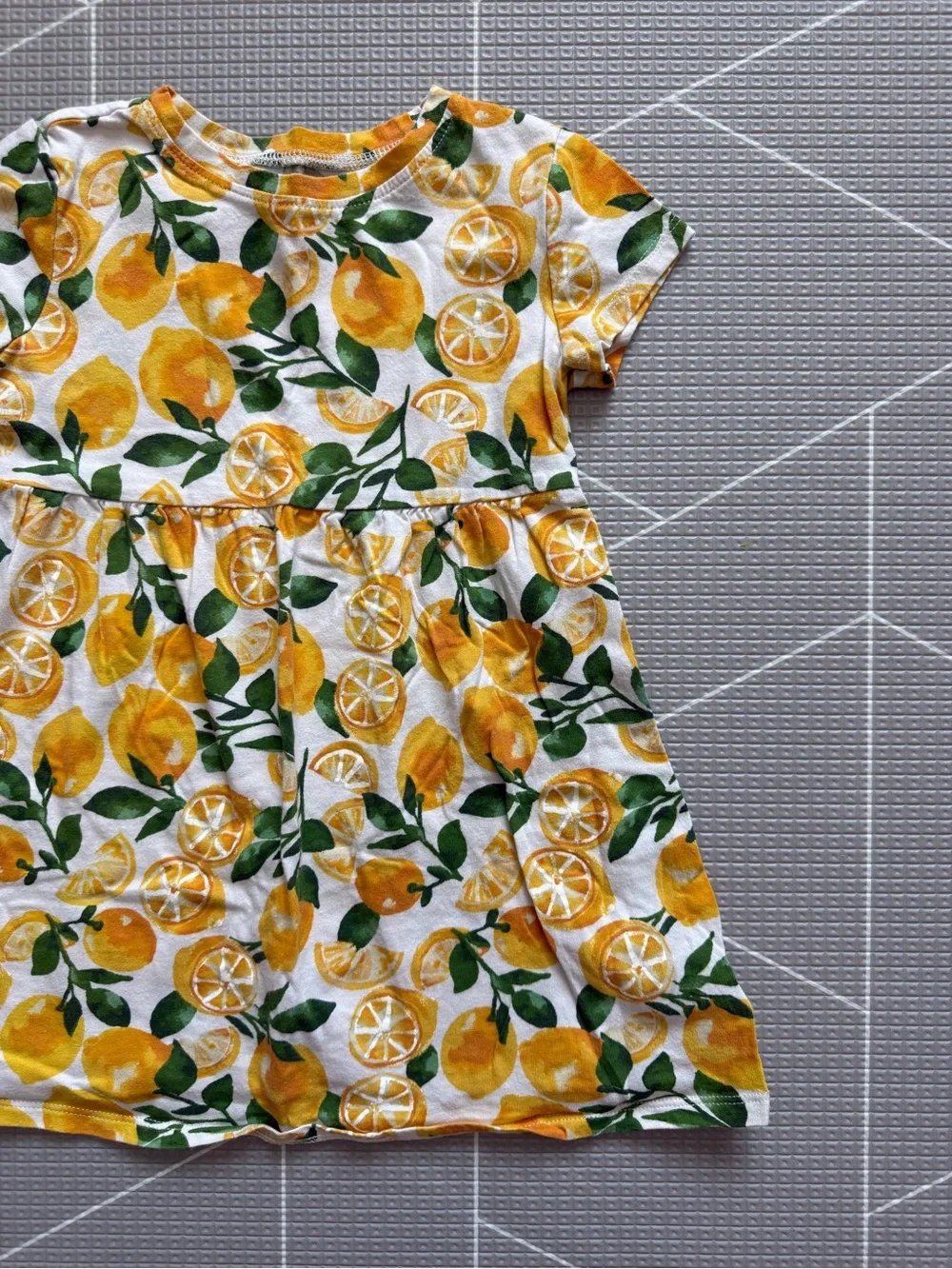 Old Navy|Baby Girls/Toddler Lemon Print Cotton play Dress in Yellow,3T•••Boho